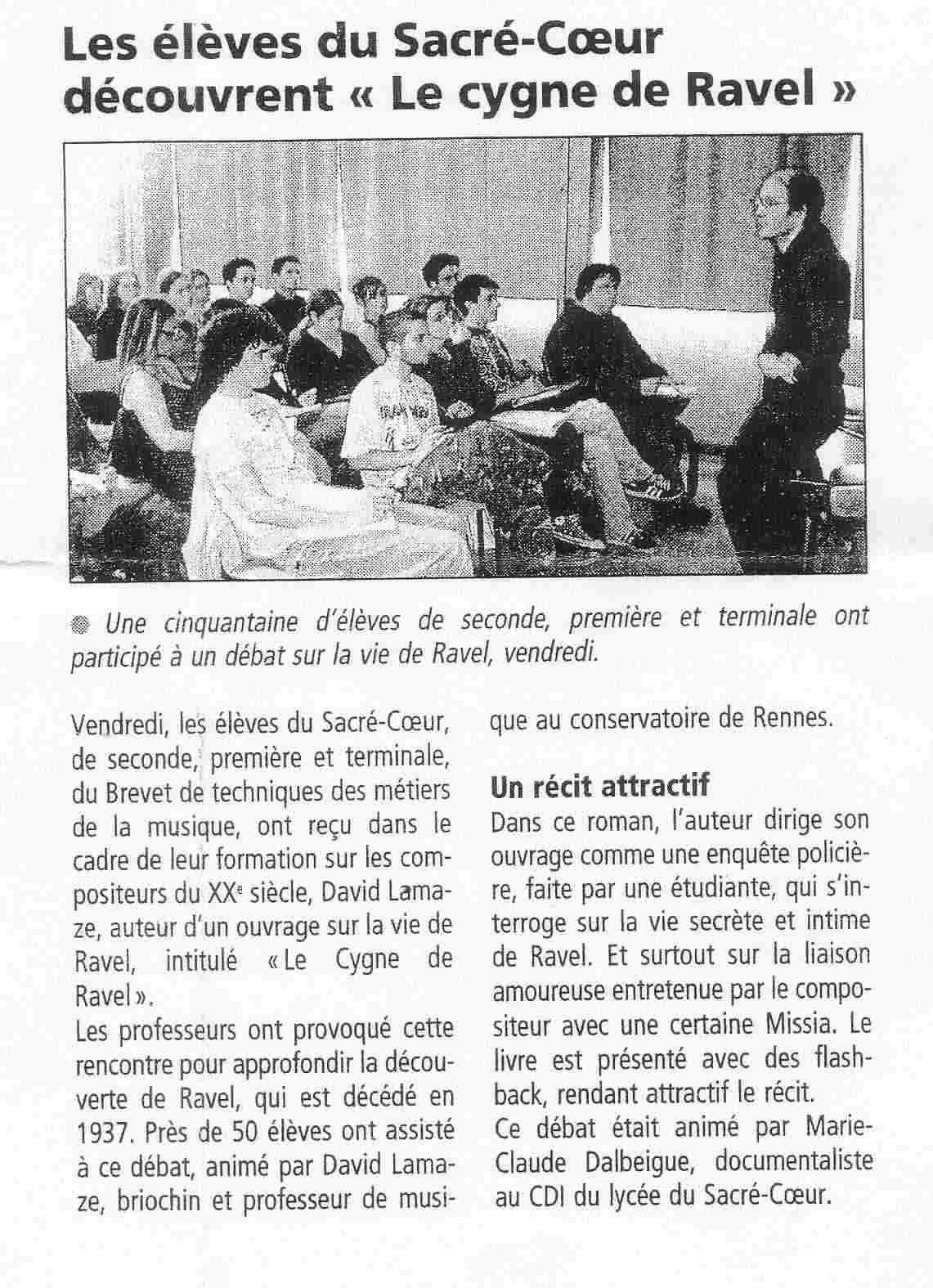Article du T&eacute;l&eacute;gramme du 30 mai 2007
